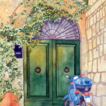 “La Porta Verde", Anne Bradham, Watercolor, 10" X 14", NFS, http://annebradham.com/