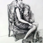 “Chloe ”, Tina Ybarra, Charcoal on Paper, 18” x 24”, NFS, http://tybarra23.wix.com/tinaybarra-artshow