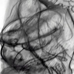 “D. 258 Embracing”, Marilyn Hochhauser, Charcoal Drawing, 26” x 19”, $750, murandmar201@gmail.com
