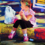“Alice Alone”, Yael Maimon, Pastel, 23” x 18.5”, NFS, http://yaelmaimon.com/