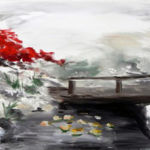 “The Bridge", Lisa Daniels, Acrylic, 24" x 36", $600, http://www.ldanielsart.com/