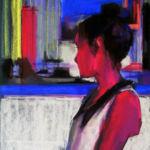 “Talking About Me”, Yael Maimon, Pastel, 17” x 13.5”, NFS, http://yaelmaimon.com/