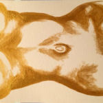 “She Was Golden”, Arianna Cardinale, Acrylic On Paper, 9" x 12", NFS, lilgumdrops222@aol.com