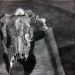 “The Charlot”, Paris Meeky, Conte & Charcoal, 15” x 11”, $250, pmeeky@siue.edu