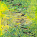 “Runs with Scissors”, Candace Law, Encaustic Mixed Media, 16” x 20”, $375, http://www.CandaceLaw.com