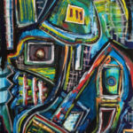 “Untitled 6”, Jake Lipton, Acrylic, 48” x 36”, $6,000, jakelipton@gmail.com