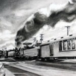 “Bound for Silverton”, Luke Engle, Charcoal, 21” x 15.25”, Ask for Price, http://www.skybornestudios.com