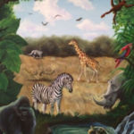 "African Fantasy", James Paganelli, Acrylic, 18" x 30", $3,000, jdpaganelli57@gmail.com