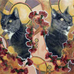 "Eyeshine", Amanda Pampena, Acrylic on Canvas, 24" x 18", NFS, http://www.amandapampena.com/