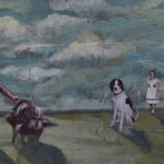 "Not in Kansas", Elizabeth Castiglione, Acrylic and Collage on Masonite, 11" x 7", $400, http://www.elizabethcastiglione.com./