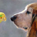 "Two Heads are Better Than One", Carol McClees, Oil on Linen, 6" x 12", NFS, http://www.carolmccleesart.com/