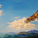"Soaring Free", Benjamin Williams, Acrylic on Canvas, 48"x24", NFS, pscactus@gmail.com